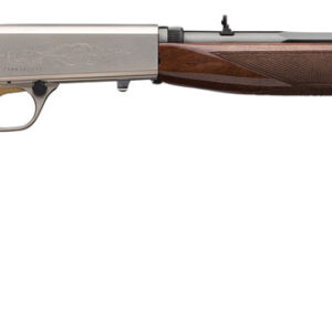 Browning 021023102 SA-22 22 LR 11+1 19.375" Polished Blued/ 19.30" Octagon Barrel, Satin Nickel Receiver, Gloss Black Walnut/ Wood Stock, Right Hand