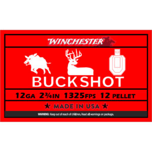 Winchester Autobuck Buckshot Load 12 ga. 2 3/4 in 12 Pellet 1 Buck 5 rd. - FAST SHIPPING-NO CREDIT CARD FEES