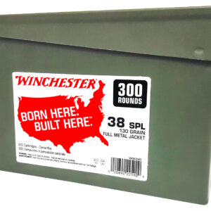 Winchester Ammo WW38C USA Ammo Can 38Special 130gr Full Metal Jacket 300 Per Box/2 Case - FAST SHIPPING-NO CREDIT CARD FEES