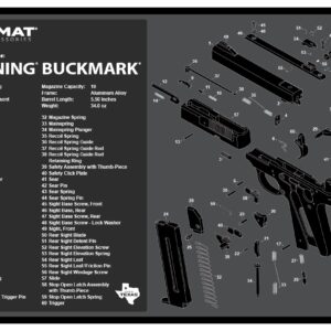 TEKMAT TEK-R17-BROWNING-BM 17X11 BRN BUCKMARK