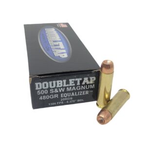 Double Tap 500 Equalizer Handgun Ammunition .500 S&W 455gr HP 1801 fps 20/ct - FAST SHIPPING-NO CREDIT CARD FEES
