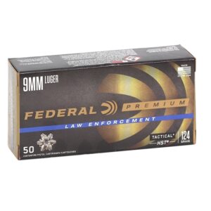 FEDERAL PREM 9MM 124GR HST JHP 50RD BX 1000RD CASE - FAST SHIPPING-NO CREDIT CARD FEES