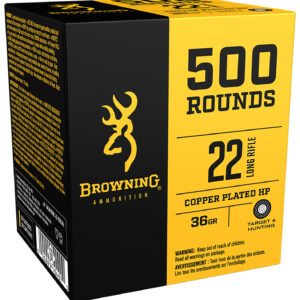 Browning Ammo B194122000 BPR Performance Rimfire 22 LR 36 gr Plated Hollow Point 500 Per Box/ 4 Cs - FAST SHIPPING-NO CREDIT CARD FEES