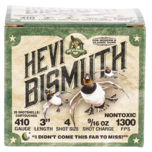 HEVI-Shot HS19004 HEVI-Bismuth 410Gauge 3" 9/16oz Bismuth 4Shot 25 Per Box/10 Case - FAST SHIPPING-NO CREDIT CARD FEES