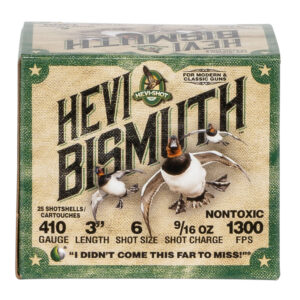 HEVI-Shot HS19006 HEVI-Bismuth 410Gauge 3" 9/16oz Bismuth 6Shot 25 Per Box/10 Case - FAST SHIPPING-NO CREDIT CARD FEES