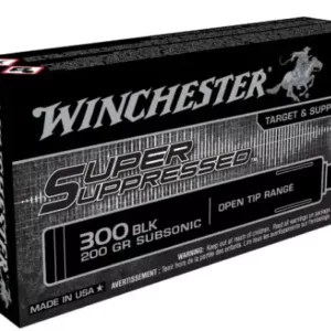 WINCHESTER 300 BLK SUPER SUPPRESSED FMJOT 200 GR SUBSONIC 125RD/BX 6BX/CS - FAST SHIPPING-NO CREDIT CARD FEES