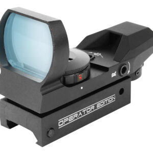Aim Sports RT40E1 Reflex Sight Operator Edition Black Anodized 1x 24mm x 34mm Red/Green Multi Reticle