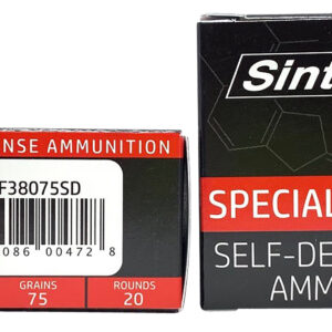 SinterFire Inc SF38075SD Special Duty (SD) 380ACP 75gr Lead Free Frangible Hollow Point 20 Per Box/10 Case - FAST SHIPPING-NO CREDIT CARD FEES