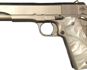 Rock Island Armory 56418 GI Standard M1911 A1 FS 45ACP 8+1 Matte Nickel/Pearl Grips