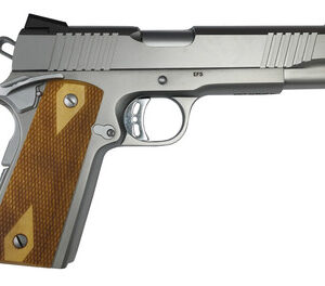 Rock Island Armory 56828 Rock Stainless Standard 1911 FS 9mm 5" 10+1 Stainless/Wood