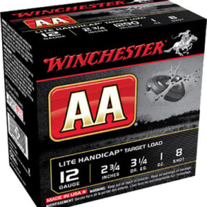 Winchester 12 Gauge AAHLA128 Ammunition AA Target Loads 2-3/4 Lead 8 Shot 1oz 1290fps Case of 250 rounds