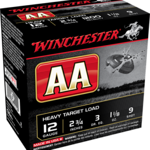 Winchester 12 Gauge Ammunition AAM129 Heavy Target Load 2-3/4" 1-1/8 oz #9 Shot 1200fps CASE 250 rounds - FAST SHIPPING-NO CREDIT CARD FEES