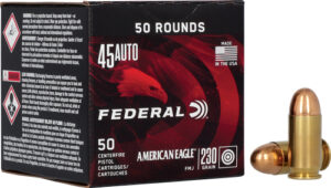 FEDERAL AE 45 ACP 230GR FMJ - 50RD 10BX/CS - FAST SHIPPING-NO CREDIT CARD FEES