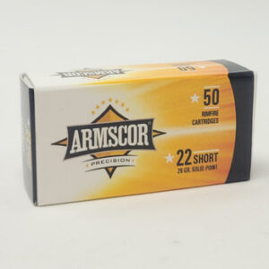 Armscor 22 Short Ammunition 50415 29 Grain Solid Point 50 Rounds - FAST SHIPPING-NO CREDIT CARD FEES