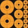 Splatter shot target assorted - dots orange p/s 10 sheets