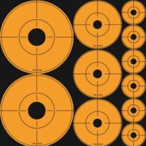 SPLATTER SHOT TARGET ASSORTED - DOTS ORANGE P/S 10 SHEETS