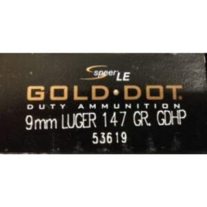 CCI 9mm Speer Gold Dot CCI53619 147 gr JHP 50 rounds - FAST SHIPPING-NO CREDIT CARD FEES