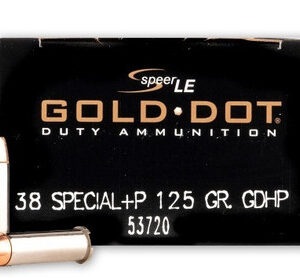 Speer Gold Dot 38 Special +P Ammunition CCI53720 125 Grain Hollow Point 50 Rounds - FAST SHIPPING-NO CREDIT CARD FEES