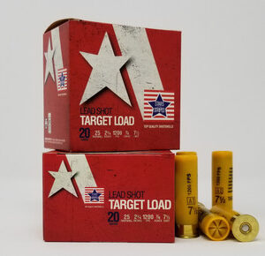Stars and Stripes Target Load 20 Gauge 2-3/4" #7.5 Shot 7/8 oz 1200 FPS - 250 Rounds (Case)