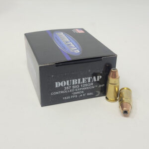 Doubletap 357 Sig Ammunition 357S125CE20 125 Grain Controlled Expansion Jacketed Hollow Point 20 Rounds