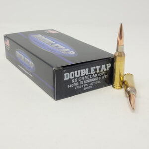 DoubleTap 6.5mm Creedmoor Ammunition 65CM140M 140 Grain Hollow Point Boat Tail 20 Rounds