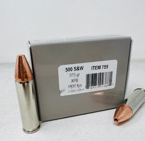 Underwood 500 S&W Magnum Ammunition UW755 375 Grain XPB Solid Copper Hollow Point 20 Rounds
