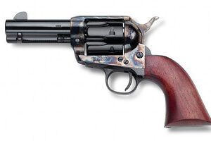 Pietta HF9CHS312NM GWII Posse 9mm 6 Rounds 3.5" Case Hardened/Blued/Wood