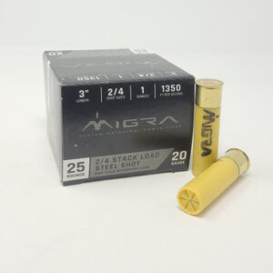 Migra 20 Gauge Ammunition M20S24 3" Length #2/4 Shot 1oz 1350fps 25 Rounds - FAST SHIPPING-NO CREDIT CARD FEES