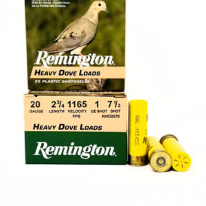 Remington Heavy Dove Load 20 Gauge 2-3/4" #7.5 Shot 1 oz 1165 FPS - 250 Rounds (Case)