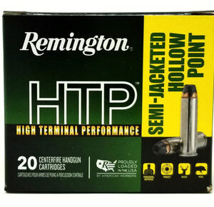 Remington 357 Mag Ammunition HTP High Terminal Performance RTP357M10A 180 Grain Semi-Jacketed Hollow Point 20 Rounds