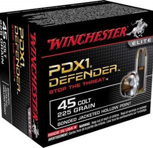 Winchester 45 Colt PDX1 Defender S45CPDB 225 gr Bonded JHP 20 rounds - FAST SHIPPING-NO CREDIT CARD FEES