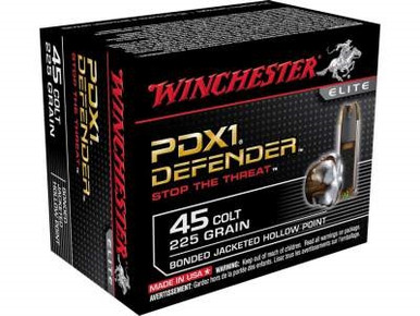 Winchester .45 Long Colt PDX1 Defender S45CPDB 225 gr Bonded JHP 20 rounds