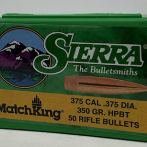 Sierra 375 Cal (.375 Dia) Reloading Bullets Matchking SRAA9350T 350 Grain Hollow Point Boat Tail 50 Pieces - FAST SHIPPING-NO CREDIT CARD FEES