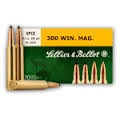 Sellier & Bellot 300 Winchester Magnum Ammunition SB300B 180 Grain Soft Point Cutting Edge 20 rounds - FAST SHIPPING-NO CREDIT CARD FEES