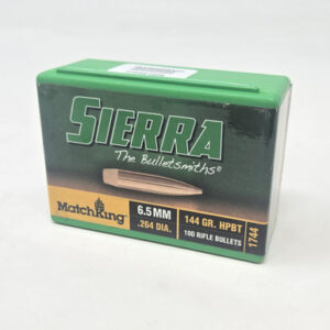 Sierra 6.5mm (.264 Dia) Reloading Bullets Matchking SRAA1744 144 Grain Hollow Point Boat Tail 100 Pieces - FAST SHIPPING-NO CREDIT CARD FEES