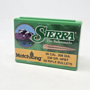Sierra 30 Cal (.308 Dia) Reloading Bullets Matchking SRAA2251 230 Grain Hollow Point Boat Tail 50 Pieces - FAST SHIPPING-NO CREDIT CARD FEES