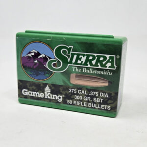 Sierra 375 Cal (.375 Dia) Reloading Bullets Gameking SRAA3000 300 Grain Boat Tail Spitzer Soft Point 50 Pieces - FAST SHIPPING-NO CREDIT CARD FEES