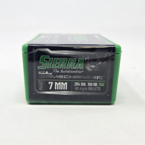 Sierra 7mm (.284 Dia) Reloading Bullets Tipped Gameking SRAA4550T 150 Grain Ballistic Tip 50 Pieces
