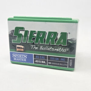 Sierra 45 Cal (.451 Dia) Reloading Bullets SRAA8826 225 Grain Jacketed Hollow Cavity 100 Pieces