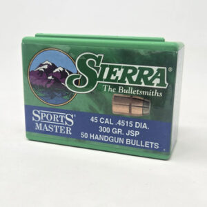 Sierra 45 Cal (.451 Dia) Reloading Bullets Sports Master SRAA8830 300 Grain Jacketed Soft Point 50 Pieces - FAST SHIPPING-NO CREDIT CARD FEES