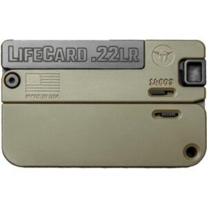 LifeCard.22 LR Single Action Pistol - Polymer Handle Noveske Bazooka Green
