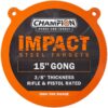 Champion impact steel gong target 15" round