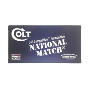 Double Tap Colt National Match Handgun Ammunition 10mm Auto 180gr FMJ 1140 fps 50/ct - FAST SHIPPING-NO CREDIT CARD FEES