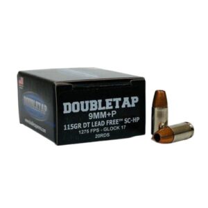 Double Tap DT Lead Free Handgun Ammunition 9mm(+P) 124gr SCHP1250 fps 20/cts - FAST SHIPPING-NO CREDIT CARD FEES