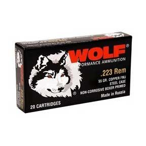 Wolf WPA Military Polyformance Rifle Ammunition .223 Rem 55 gr FMJ 3241 fps - 500/box - FAST SHIPPING-NO CREDIT CARD FEES