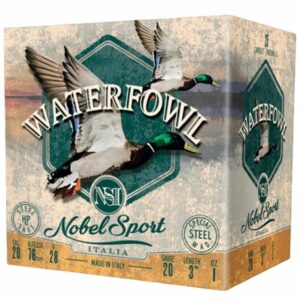 Nobel Sport Steel Waterfowl 20 Shotshells 20ga 1oz 3" 1450 fps #4 25/ct - FAST SHIPPING-NO CREDIT CARD FEES