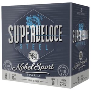 Nobel Target Steel Shotshells 20 ga 2-3/4" 1oz 1378 fps #7 25/ct - FAST SHIPPING-NO CREDIT CARD FEES