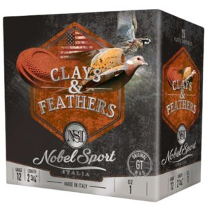 Nobel Sport Clays & Feathers Shotshells 12ga 2-3/4" 1oz 1300 fps #7.5 25/ct - FAST SHIPPING-NO CREDIT CARD FEES