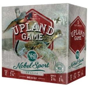 Nobel Sport Upland Game Shotshells 12 ga 2-3/4" 1-1/4 oz 1220 fps #8 25/ct - FAST SHIPPING-NO CREDIT CARD FEES