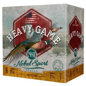 Nobel Sport Heavy Game Shotshells 20 ga 2-3/4" 1 oz 1250 fps #8 25/ct - FAST SHIPPING-NO CREDIT CARD FEES